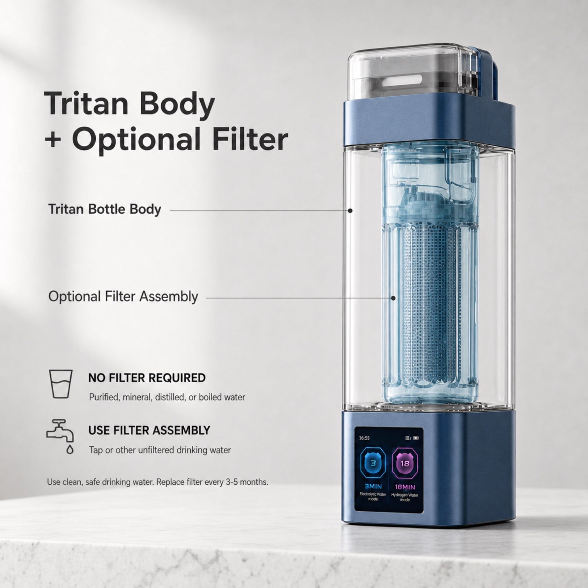 Neravo X1 Hydrogen Water Bottle