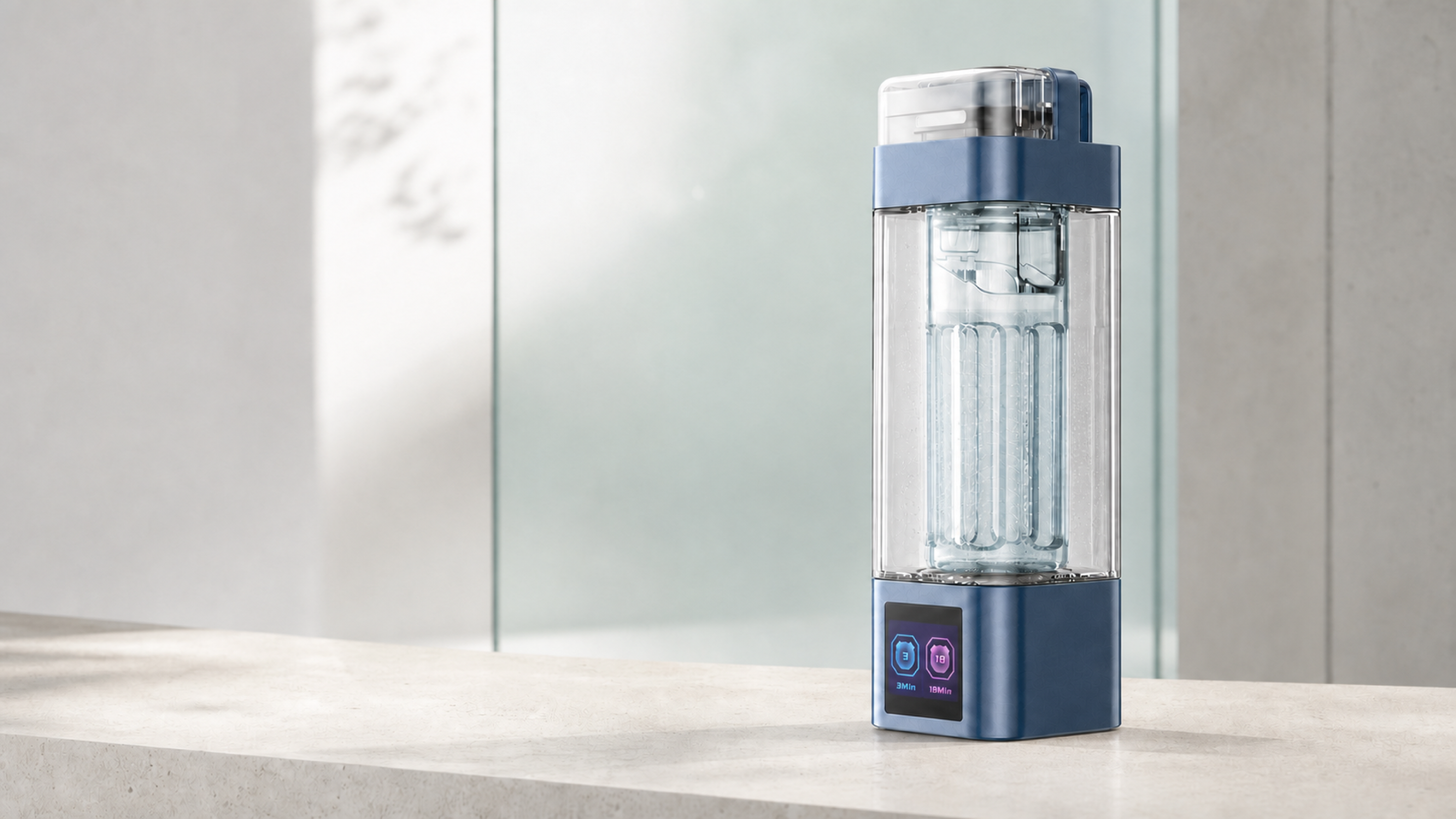 Neravo X1 jewel-blue hydrogen water bottle