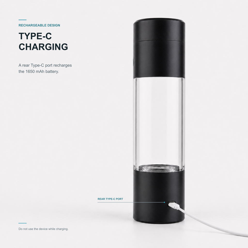 Neravo E1 Type-C charging port and included charging cable