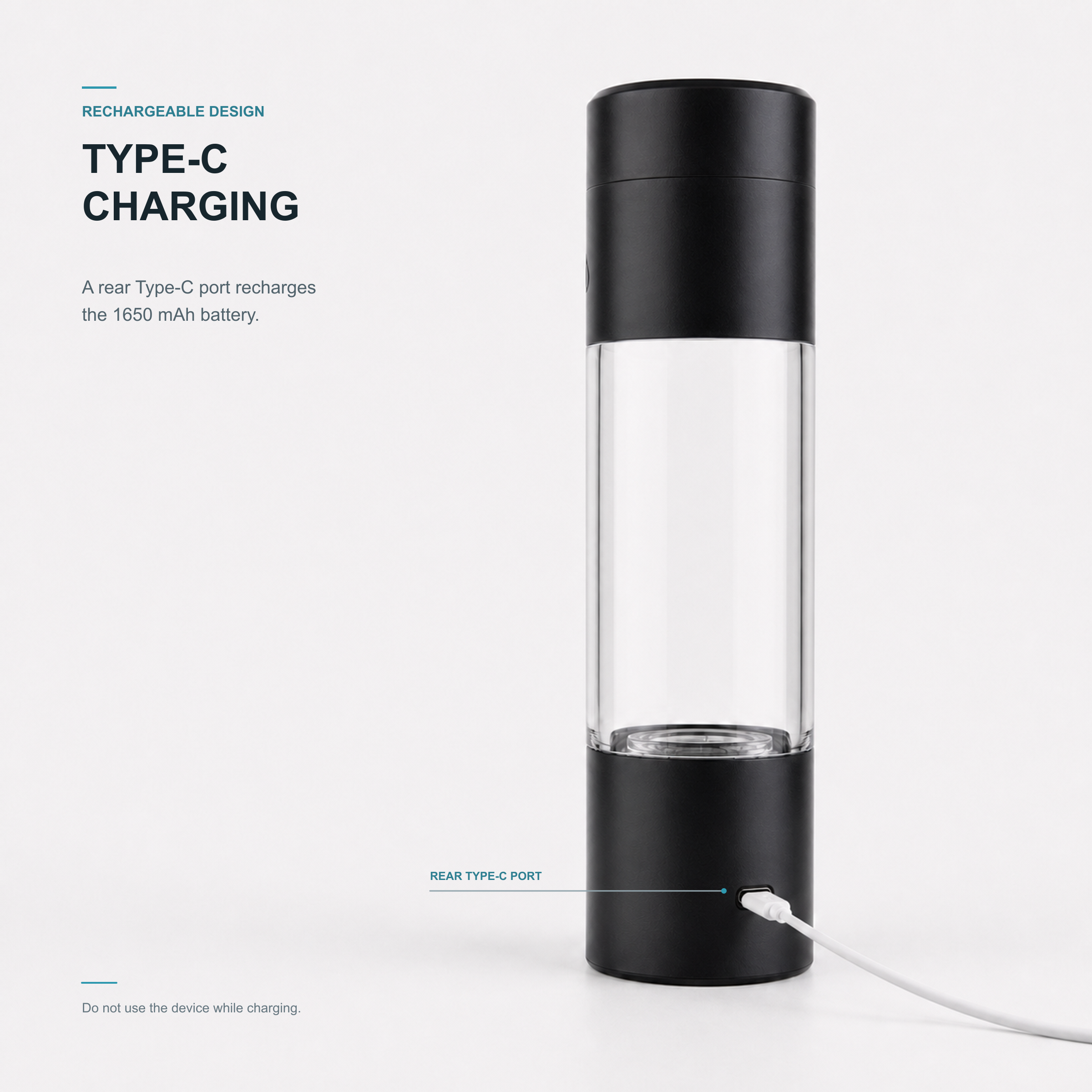 Neravo E1 Type-C charging port and included charging cable