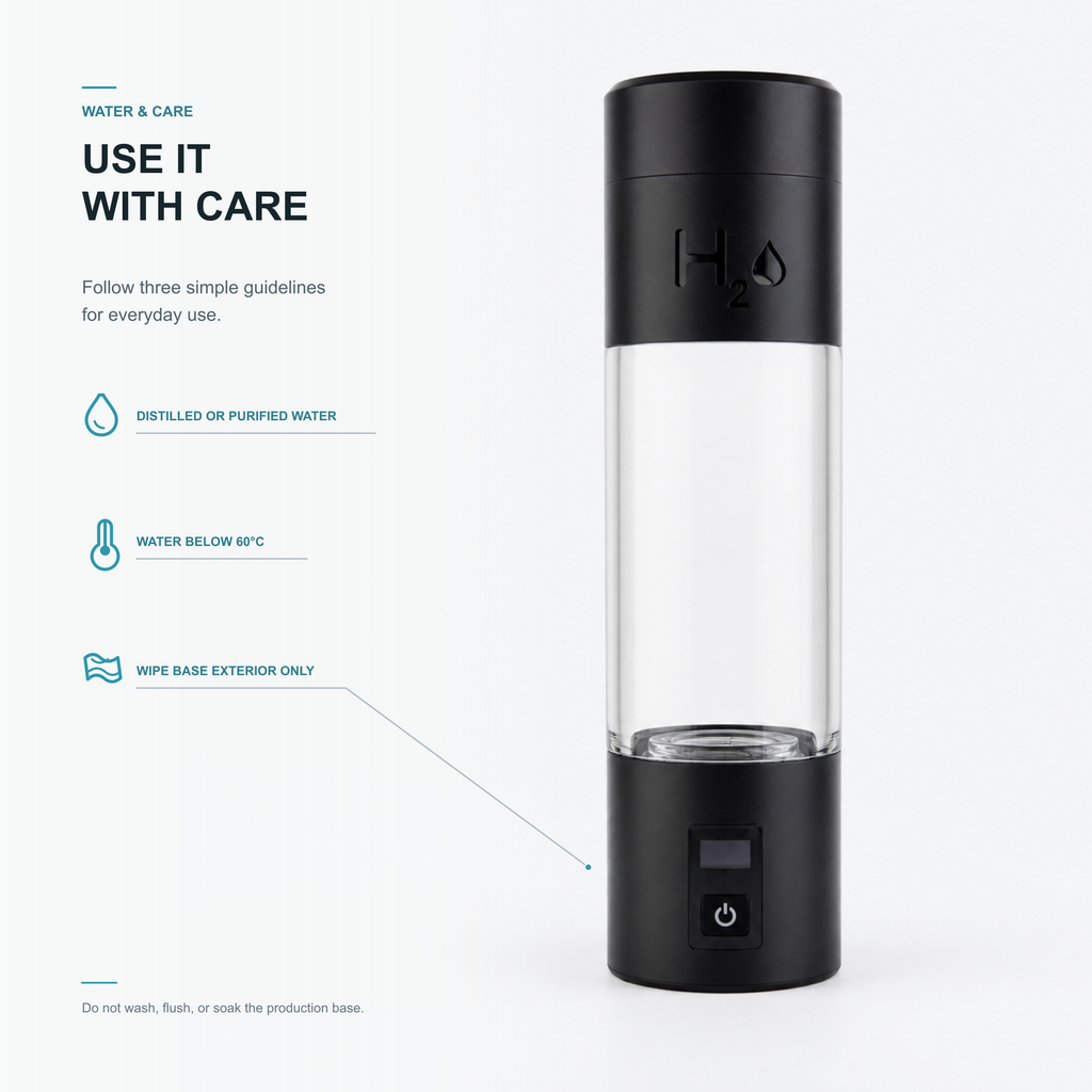 Neravo E1 recommended water, temperature, and care guidance